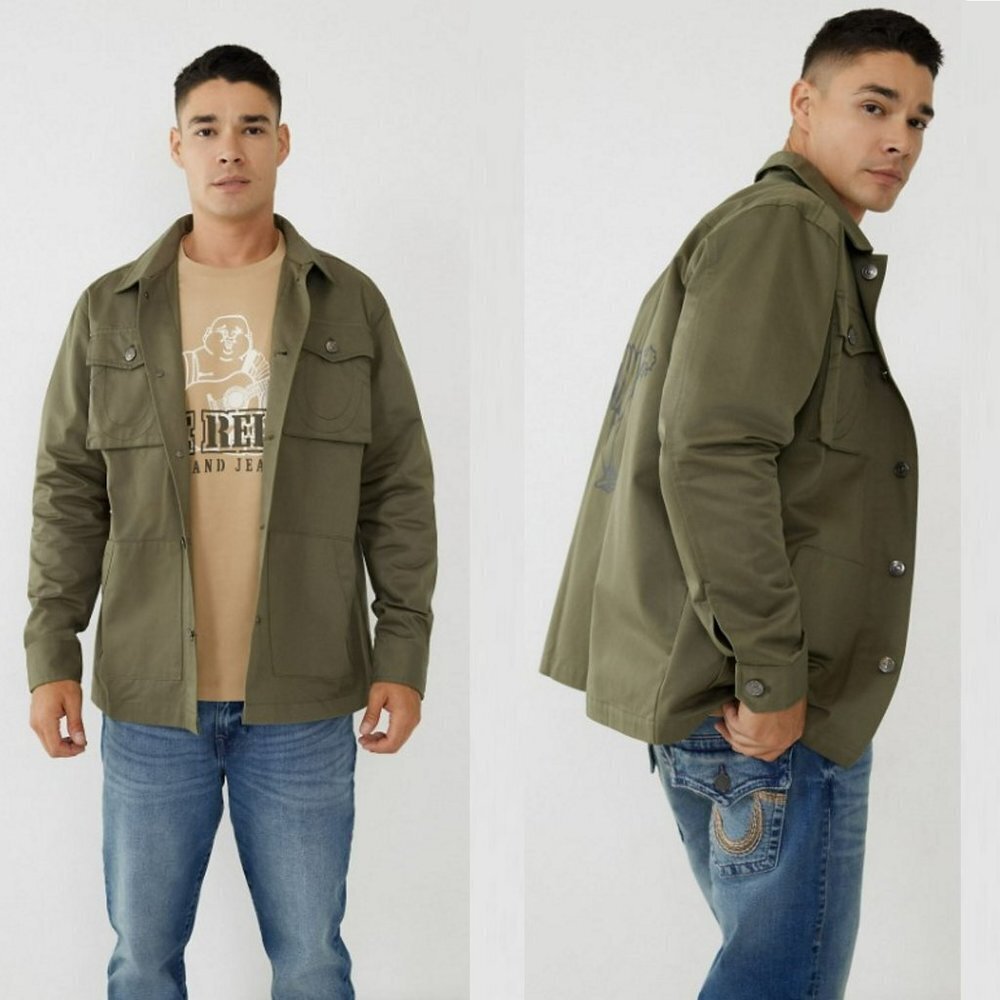NWT New $199 True Religion BUDDHA MILITARY JACKET Size S